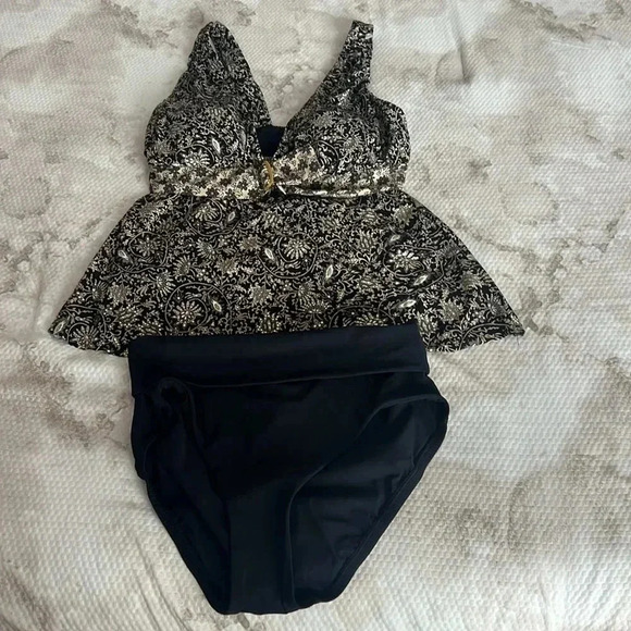 Amoressa Montague Camellia Tankini and Bikini Bottom Size 6 - Picture 10 of 12